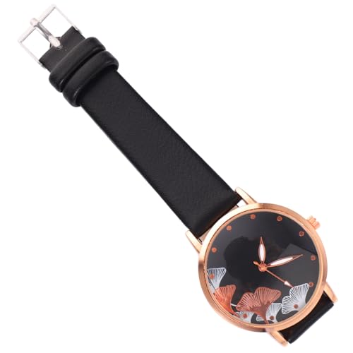 Baluue Elegante Damen Armbanduhr mit Weichem Hautfreundlichem Lederarmband Klassisches Quarzwerk Langlebiges Legierungsmaterial Schlichtes Design für Täglichen Gebrauch Stilvolle Analoge von Baluue
