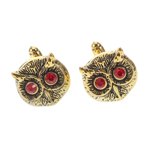 Baluue Elegante Eulen Manschettenknöpfe für Herren aus Robustem Stilvolle Hemd accessoires für Business Formelle Anlässe und Hochzeiten Langlebige Französische Shirt von Baluue