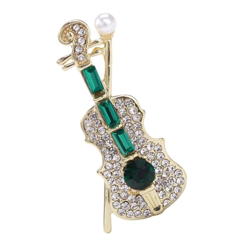 Baluue Elegante Geigenbrosche aus Legierung Funkelnde Anstecknadel für Damen Einzigartiges Geschenk Vielseitiges Schmuck accessoire für Festliche Anlässe Wie Weihnachten Geburtstag von Baluue