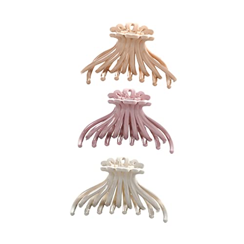 Baluue 3stücke Teiliges Haarspangen Eleganter Haarklammer Rutschfeste Haarclips Für Damen Und Mädchen Beige Khaki Rosa Haaraccessoire Für Besondere Anlässe von Baluue