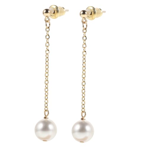 Baluue Elegante Lange Perlenohrringe mit Modischem Quasten design für Frauen Stilvolle Baumelnde Tropfenohrringe Einzigartiger Schmuck für Hochzeit Party und Alltag Silberstecker von Baluue