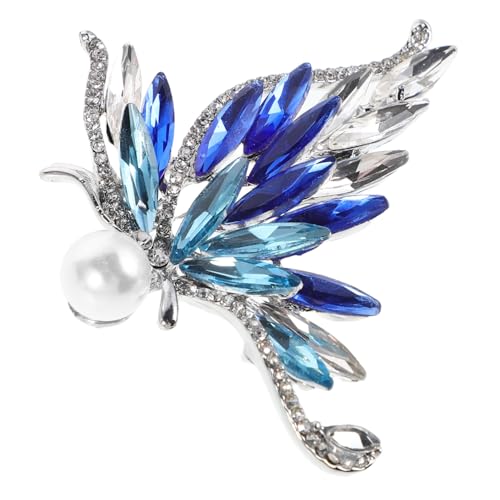 Baluue Elegante Schmetterling Brosche für Damen mit Funkelnden Strasssteinen Vielseitige Anstecknadel für Kleidung und Schals Modisches Accessoire aus Hochwertiger Legierung und von Baluue