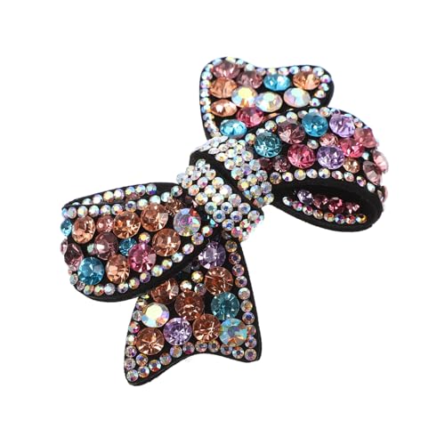 Baluue Elegante Strass Haarnadel mit Schleifen design Zarte Haarspange mit Springmechanismus Funkelnde Haarschleifen für Damen Modisches Haaraccessoire für Alltag Hochzeit und Besondere von Baluue