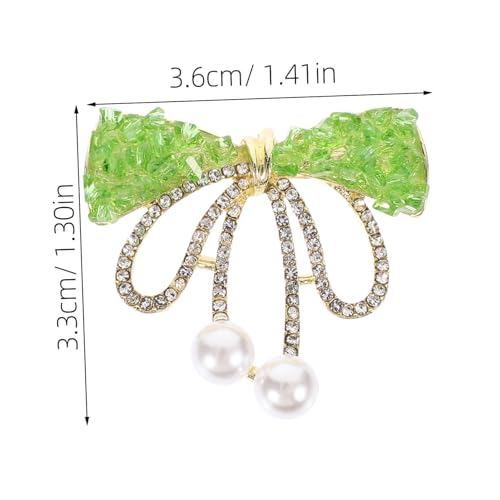 Baluue Elegante Strassbrosche Schleifen design Vollbesetzt mit Kristallen Modische Anstecknadel für Damen Vielseitig Tragbar zu Kleid Cardigan Schal für Hochzeit und Festliche Anlässe von Baluue