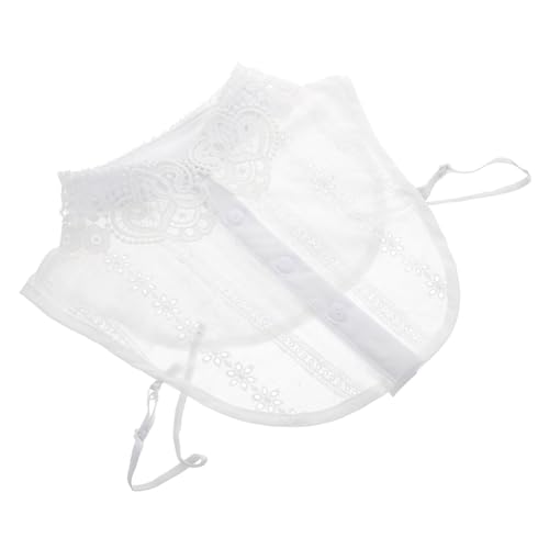 Baluue Falscher Kragen Damen Spitzenkragen Baumwolle Weicher Einsatz Abnehmbar Dekorativer Blusenkragen Für Shirts Blusen Tuniken von Baluue