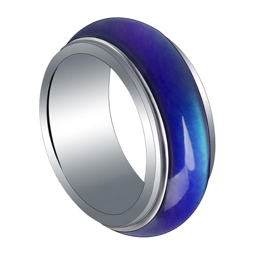 Baluue Farbwechsel Stimmungsring Herren Temperatur Schmuck Kreativer Mood Ring für Junge Mädchen und Erwachsene Langlebiger Modischer Persönlichkeitsschmuck Baluue Farbwechsel Stimmungsring Herren Temperatur Schmuck Kreativer Mood Ring für Junge Mädchen und Erwachsene Langlebiger Modischer Persönlichkeitsschmuck von Baluue