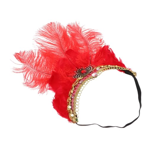 Baluue Federkopfschmuck Für Tanz-performance Mit Federn Stirnband Für Party-kostüm Haarschmuck Für Weihnachtsfeier Und Halloween Fotografie Und Cosplay von Baluue