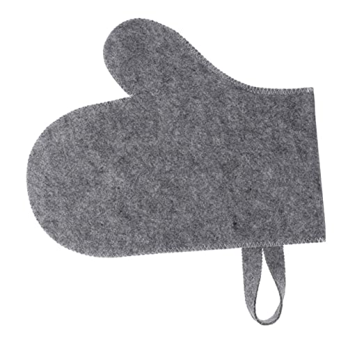 Baluue Filz Saunahandschuh Für Sauna Saunafäustling Aus Filz Saunabadehandschuh Bequemer Schutz Vor Überhitzung Unisex Für Und Frauen von Baluue