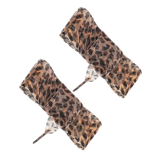 Baluue Flache Leoparden schnürsenkel aus Polyester Lang Modische Tiermuster schnürbänder für Damen sneaker Strapazierfähige Verstellbare Schuhbänder für Alltag und Party von Baluue