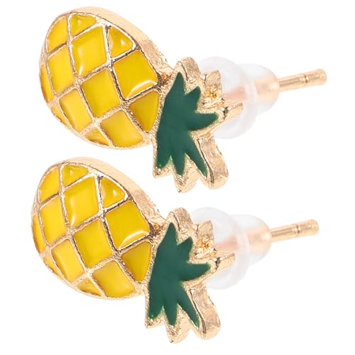 Baluue Frucht-ohrringe Damen Sommer Ohrstecker Ananas Design Leicht Ohrschmuck für Party Stilvoll Modisch Robust und Langlebig für Frauen von Baluue