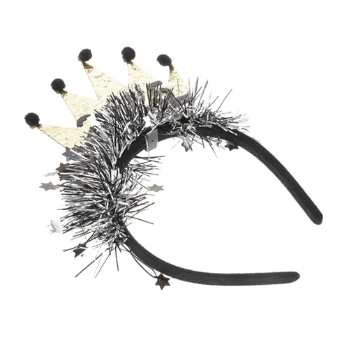 Baluue Funkelndes Happy Year Stirnband mit Glitzer Tiara Kopfschmuck für Silvester Weihnachtsfeier Geburtstagsfeier Vielseitig Einsetzbar Komfortabel Langlebig von Baluue