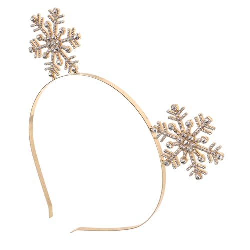 Baluue Funkelndes Schneeflocken Haarreif aus Zinklegierung Weihnachts Haarreifen mit Sicherem Sitz Langlebiges Winter Kostümzubehör für Damen Festliches Party Accessoire zu Feiertagen von Baluue