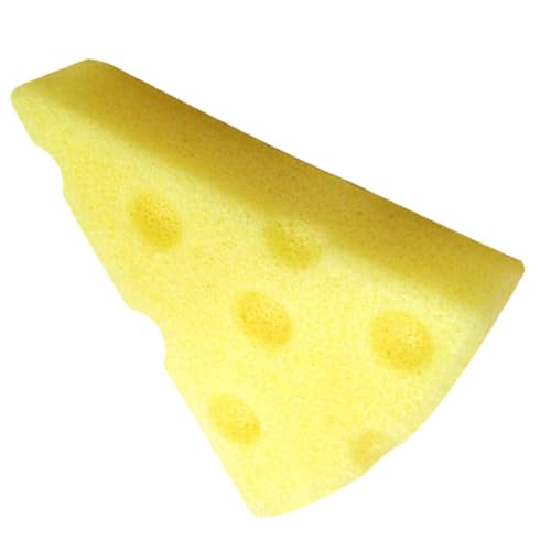 Baluue Gesichtsreinigungsschwamm Käseform Natürlicher Peelingschwamm für Empfindliche Haut Feuchtigkeitsspendend Leicht für Zuhause Reisen Make Up Entferner von Baluue