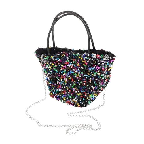 Baluue Glitzernde Kleine Handtasche Damen Schimmernde Umhängetasche Kompakt Vielseitig für Alltag Party Modische Schultertasche mit Pailletten Bunt Stilvoll Elegant von Baluue