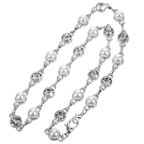 Baluue Glitzernde Strasssteinkette zum Aufnähen Kreative Blumen und Tropfenform Perlen Dekokette für DIY Hochzeitsschmuck Kleidung Schuhe und Accessoires Funkelnde Schmuckverzierung von Baluue