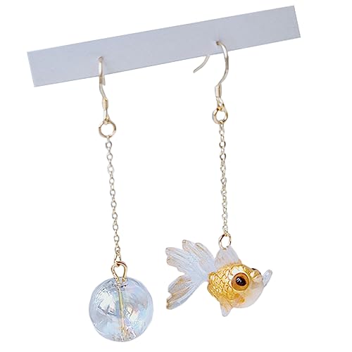 Baluue Goldfisch Ohrringe Damen Asymmetrisch Resin Ohrhänger Exzentrisch Modisch Baumelnde Schmuck für Frauen Alltag und Fest Baluue Goldfisch Ohrringe Damen Asymmetrisch Resin Ohrhänger Exzentrisch Modisch Baumelnde Schmuck für Frauen Alltag und Fest von Baluue