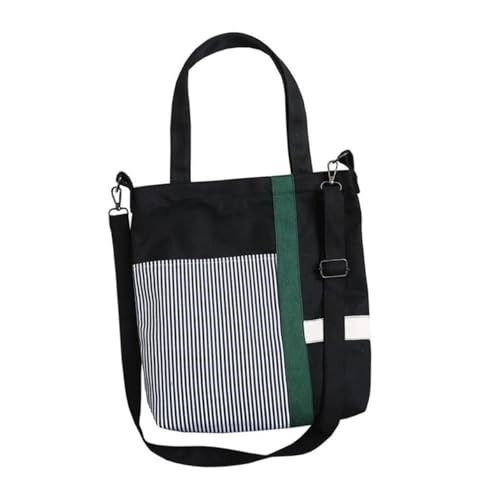 Baluue Große Canvas Umhängetasche Damen Lässige Schultertasche mit Streifenmuster Vielseitig Tragebar Einkaufstasche Groß Kapazität Alltag Reise Baluue Große Canvas Umhängetasche Damen Lässige Schultertasche mit Streifenmuster Vielseitig Tragebar Einkaufstasche Groß Kapazität Alltag Reise von Baluue