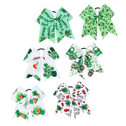 Baluue 6stücke Haargummi Mit Schleife Für Mädchen Ponytail Hair Mit Patrick's Day Elastisch Leicht Zu Handhaben Haaraccessoire Für Besondere Anlässe von Baluue