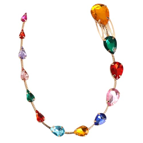 Baluue Rhinestone Haarkette Mit Quasten Funkelnde Haarspange Für Hochzeiten Partys Und Besondere Anlässe Haarschmuck-accessoire Für Damen von Baluue