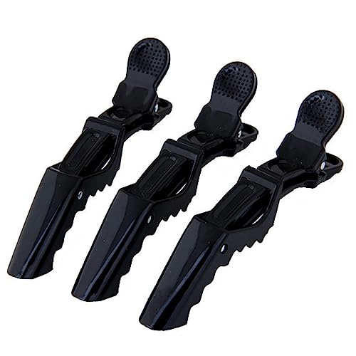 Baluue Haarklammern Für Damen Professionelle Salon Haarclips Zum Abteilen Von Haaren Schwarze Alligator Haarspangen Für Friseure Und Styling von Baluue