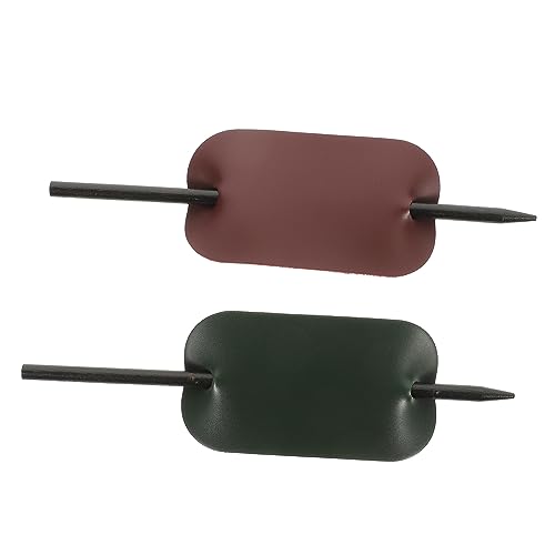 Baluue 2stücke Haar Wickel Aus Leder Für Frauen Stilvolle Haarspangen Zubehör Leder Haarknoten Manschetten Haarspangen Für Pferdeschwanz Und Haarknoten von Baluue