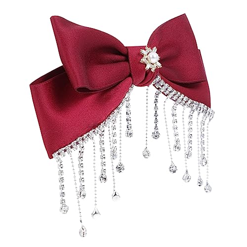 Baluue Rote Schleifen Haarklammer Mit Strassdetails Elegante Bogen-haarspange Für Damen Für Alltag Und Besondere Anlässe Geeignet Für Dickes Und Langes Haar Baluue Rote Schleifen Haarklammer Mit Strassdetails Elegante Bogen-haarspange Für Damen Für Alltag Und Besondere Anlässe Geeignet Für Dickes Und Langes Haar von Baluue