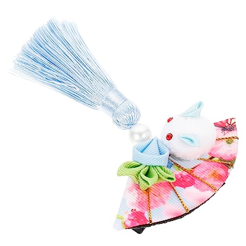 Baluue Kimono Haarschmuck Mit Quaste Design Für Hochzeiten Und Ostern Traditioneller Japanischer Haarklammer Für Mädchen Mit Karotten- Blau von Baluue