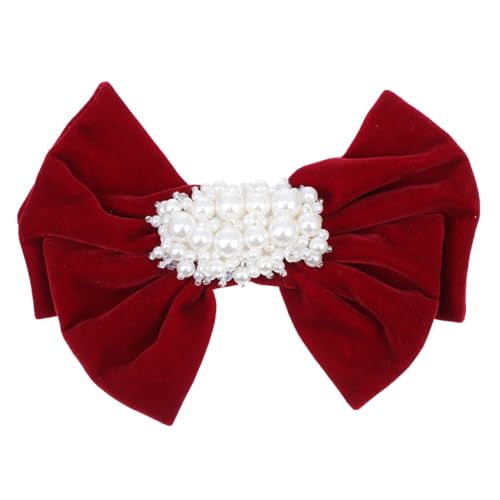 Baluue Haarnadel Mit Schleife Schöne Weibliche Haarnadel Haarklammer Für Mädchen Rote Haarspange Haarschmuck Sicherer Alligator Clip Für Dünnes Dickes Haar von Baluue