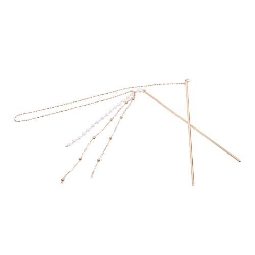 Baluue Chinesisches Haarstäbchen Mit Doppelter Kette Und Quaste Haarnadel Im Traditionellen Stil Für Hochzeit Geburtstag Und Ausflüge Robust Und Langlebig von Baluue