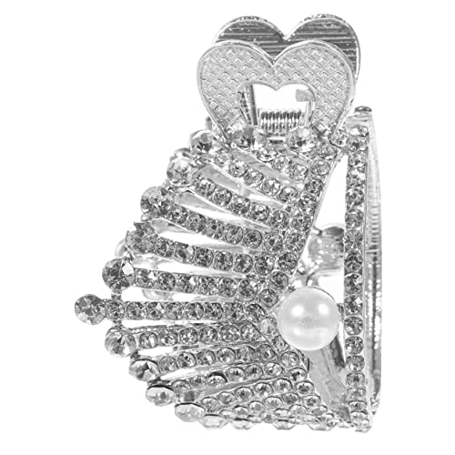 Baluue Hochwertiger Haarklammer Für Frauen Mit Krone Und Strass Eleganter Haargreifer Für Hohen Pferdeschwanz Geeignet Für Dickes Und Feines Haar Idealer Haarschmuck Für Jeden Anlass von Baluue