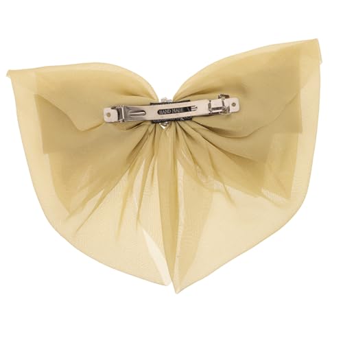 Baluue Mesh-haarspange Mit Großer Schleife Robuste Frühlingsklammer Für Damen Kunstvolle Netz-haaraccessoires Grün Für Hochzeiten Und Partys von Baluue