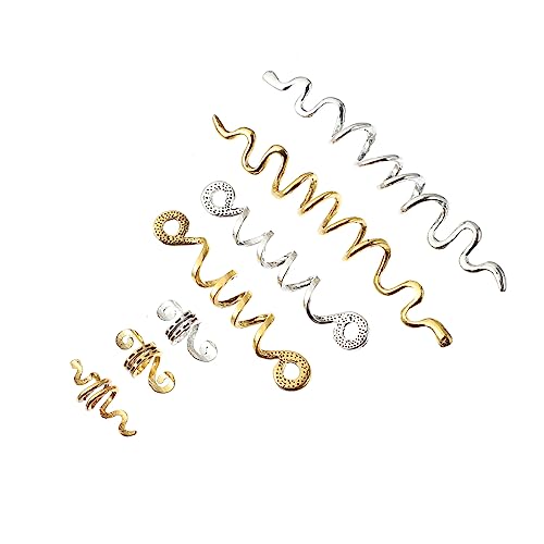 Baluue 16stücke Teiliges Haarschmuck Für Zöpfe Spiral-haarperlen Dreadlocks-manschetten Stabilem Zinklegierungsmaterial Leicht Und Tragbar Für Kreative Frisuren Und Festen Baluue 16stücke Teiliges Haarschmuck Für Zöpfe Spiral-haarperlen Dreadlocks-manschetten Stabilem Zinklegierungsmaterial Leicht Und Tragbar Für Kreative Frisuren Und Festen von Baluue