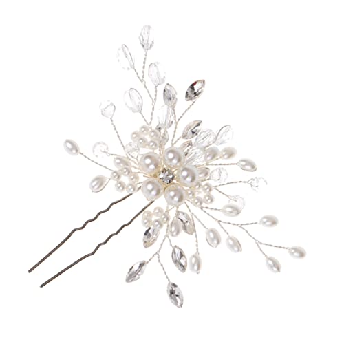 Baluue Braut Haarschmuck Mit Perlen Und Kristallen Förmige Haarspange Dekorativ Für Hochzeiten Und Besondere Anlässe Für Braut Und Brautjungfern Elegant Und Ansprechend von Baluue