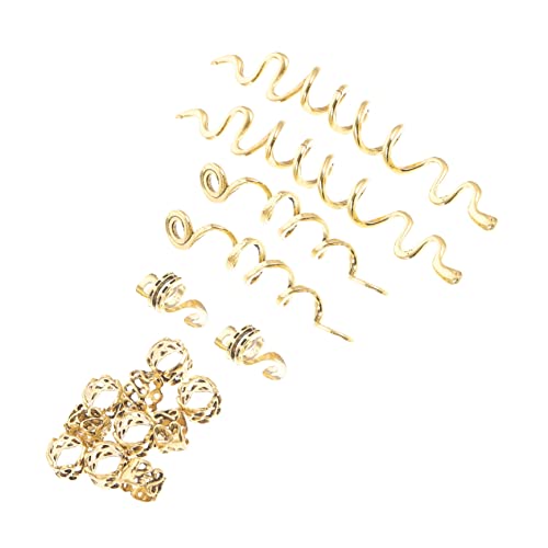 Baluue 16stücke Frauen Spirale Dreadlock Ringe Viking Zöpfe Schmuck Metall Haar Clips Für Dreadlocks-manschetten Und Haarzöpfe-zubehör Geeignet Für Partys Und Alltag von Baluue