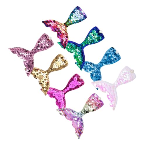 Baluue 8stücke Haarspangen Meerjungfrauenschwanz Pailletten Glitzer Dekorative Haarspangen Für Mädchen Süße Haaraccessoires Für Partys Und Alltag von Baluue