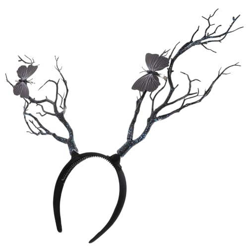 Baluue Halloween Antler Haarschmuck Dunkle Baumzweig-kopfbedeckung Für Kostüme Und Mädchen Einzigartiges Headpiece Für Festivals Und Cosplay Bequemes Silikonmaterial Zu Jedem Outfit von Baluue
