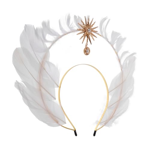 Baluue Göttinnen-stirnband Mit Federakzenten Sonnengöttinnen-kopfschmuck Für Halloween Renaissance-kostüm-requisite Elegant Und Anpassungsfähig von Baluue
