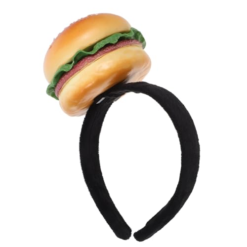 Baluue Burger Kostüm Stirnband Für Cosplay Dekoratives Fast Food Kopfschmuck Accessoire Weiches Und Bequemes Hamburger Haarband Für Partys Festivals Und Auftritte von Baluue