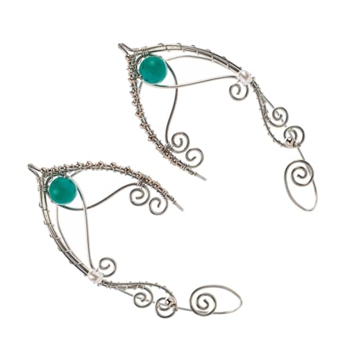 Baluue Perlen Ohrmanschetten Für Frauen Ohrringe Wickelohrringe Ohrwickel Als Kostüm-requisite Für Hochzeiten Partys Festivals Und Cosplay Geeignet von Baluue