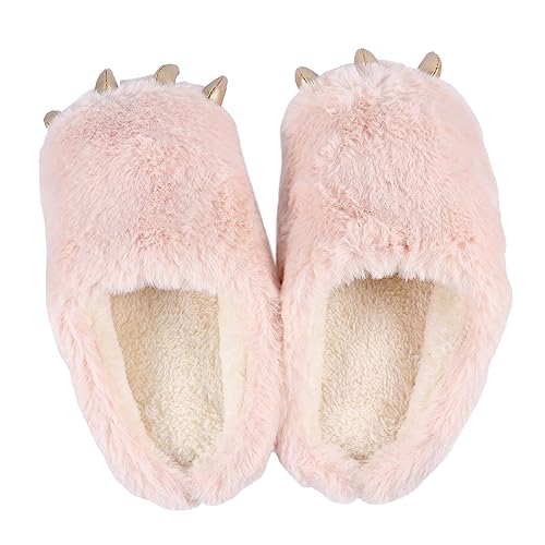 Baluue Hausschuhe für Mädchen Rutschfeste Dinosaurier Krallen Pantoffeln Warme Leichte Indoor Slippers Weiches Material Herbst Winter Niedliches Cartoon Design von Baluue