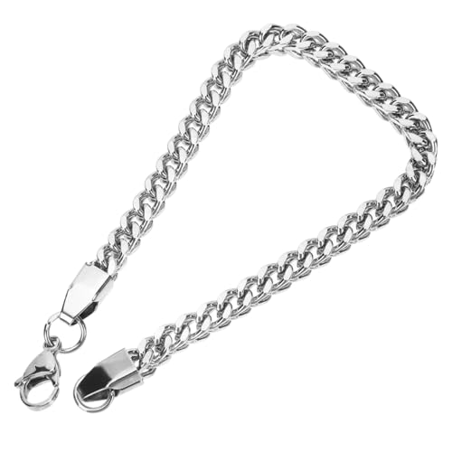 Baluue Edelstahl Gliederarmband Für Männer Personalisiertes Handgelenk-metallarmband Bettelkette Armband Robustes Herrenarmband Für Alltag Und Feiern von Baluue