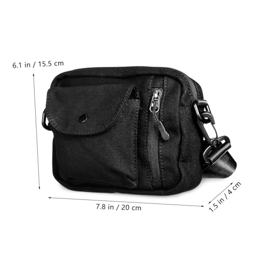 Baluue Herren Messenger Bag aus Robustem Canvas mit Verstellbaren Schultergurten Verschleißfest Geräumig Vielseitig für Schule Freizeit Reisen und Outdoor Aktivitäten Geeignet von Baluue