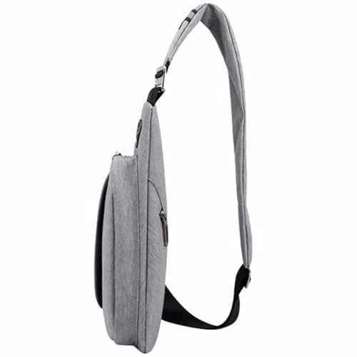 Baluue Herren Umhängetasche Brustbeutel aus Wasserabweisendem Polyester Verstellbarer Schultergurt Kompakte Crossbody Sling Bag für Reisen und Alltag Leichte und Praktische Brusttasche von Baluue