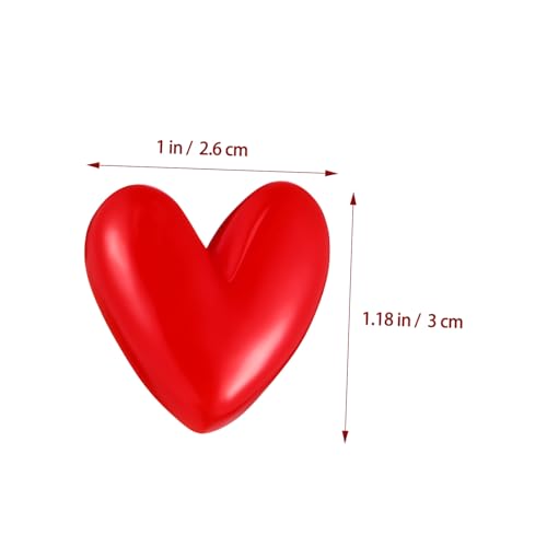 Baluue Herzförmige Damen Brosche Rot Romantisch Dekorativer Anstecker Modischer Pin für Kleidung Taschen Hüte Geschenk Valentinstag Accessoire von Baluue