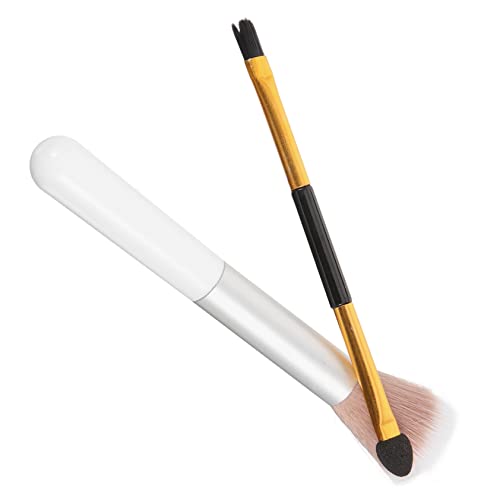 Baluue 2stücke Teiliges Highlighter Pinsel Für Augen-make-up Doppelendige Lidschatten-pinsel Für Frauen Für Präzise Anwendung Und Gleichmäßiges Auftragen Für Anfänger Und Profis von Baluue