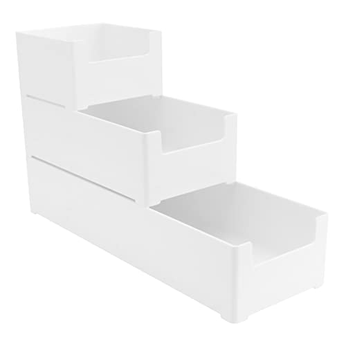 Baluue Einfache -aufbewahrungsbox 3-teilig Make-up- Aufbewahrungskoffer Desktop-organizer Schubladen von Baluue