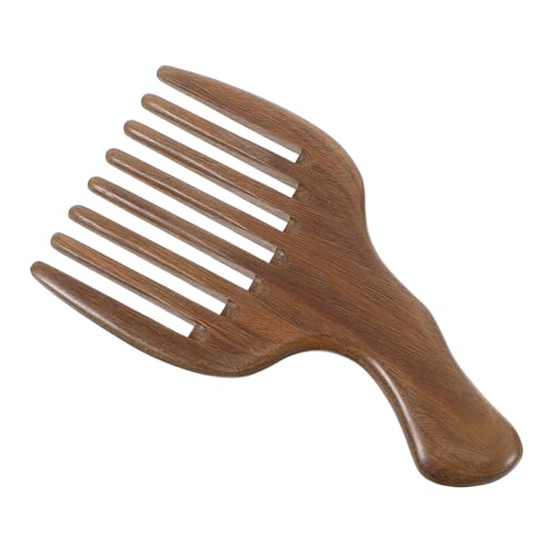 Baluue Haarentwirrerkamm Für Männer Kleiner Holzkamm Glatte Oberfläche Robuste Struktur Entwirrungskamm Für Kompaktes Design Haarkamm Für Zuhause Und Unterwegs Entspannende Kopfhaut von Baluue