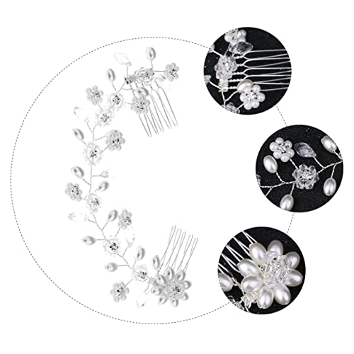 Baluue Handgefertigter Brautschmuck Haarreif Mit Perlen Und Kristallen Elegante Hochzeits-haarspange Für Damen Perfektes Accessoire Zur Haardekoration Für Besondere Anlässe von Baluue