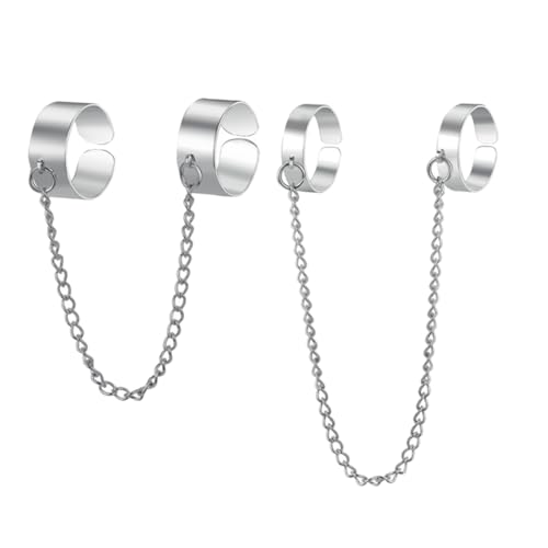Baluue Ketten Fingerring Set Damen Punk Stil Verstellbar Alloy Legierung Schmuck Accessoire Elegant von Baluue