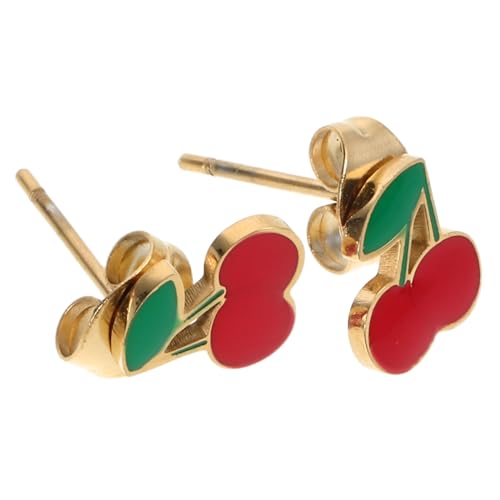 Baluue Kirschfrüchte Ohrringe Tropfen Ohrhänger Leicht Komfortabel Modisch Damen Mädchen Schmuck von Baluue